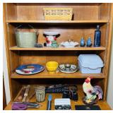 Contents and f China Cabinet, some antiques