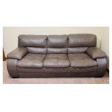 Brown Leather? Couch, Not too bad Condition,