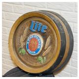 Lite Beer Plastic Keg Sign