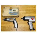 Craftsman 3/8 Air Drill, Milwaukee Pneumatic 1/2'