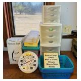 Sterilite Drawers, Baskets, New Desk Lamp, etc