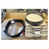 5 Bahco 12ft 6' Band saw Blades, plus 5 boxes,