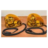 2 Beacon 12volt Tear Drop Safety Lights, Magnet