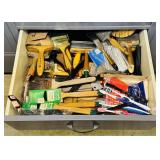 Drawer Loaded with Paint Brushes of all sizes