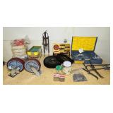 Garage Items, sanding Discs, 8' Casters, Glass