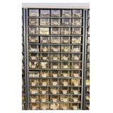 60 Drawer Metal Bin full of Screws, Nails, ect