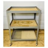 Metal Cart with Wheels, 28' x 20' x 37'