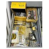 Drawer full of Hinges and Handles