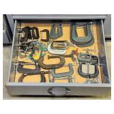 Drawer full of C Clamps, USA Made