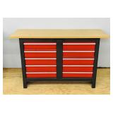10 Drawer Cabinet,  54'w  x 20d' x 34'h