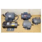 5 Electric Motors, Untested, No Plug ends