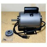 Electric Motor with Pulley, Works, no tag on it