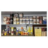 Quarts of Rustoleum, Krylon, Full Metal Mobil Can,