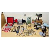 Antique Lot, 4 Hair Dryers, Keys, Scale,