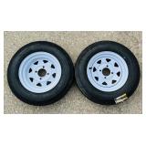 2 New 5.30-12 Trailer Tires, Hi-Run