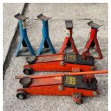 2 Matching 3000lb Floor Jacks, both Work,