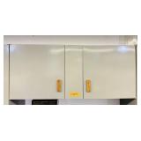 Metal 2 Door Cabinet, 1 Shelf, No contents