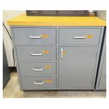 Metal Cabinet,5 Drawers,1 Door, 36'x 22.5'd x 37'h