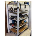 HD Metal Cart on Wheels,5 Shelves,24'x36'x 54'h