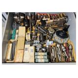 Drawer Full of Lathe and Drill Press Accessories