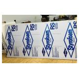 4 Sheets of Styrofoam, 4ft x 8ft x 7/8'