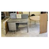 Table with Leaf, Steelcase Desk, Portable Table,