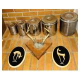 1946 Deer Antlers, 1942 Ceramic Art, Chrome