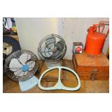 Auto Service Metal Containers with Contents,