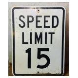 Metal Speed Limit Sign, 18' x 24'