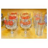 6 Pepsi and Coke Glasses