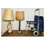 2 Working Lamps, Folding Seat Cart