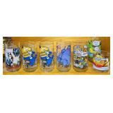 7 Vtg McDonalds and Burger King Glasses
