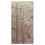7 Chains, 1 Durbin Chain Binder, 5 with hooks at