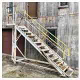 Heavy Duty Steel Stairs, 7ft to Platform