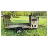 Trailer with drop gate, 50' x 10ft Bed