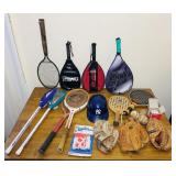 Sports Lot, Ball Gloves, Racquetball, Yankees
