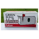 NEW Green Rural Mailbox by Fulton