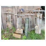 Old Items from Shed, Military Tube, 4 Steel