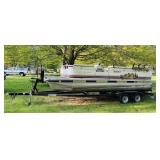 1997 Tahoe Aspen 20ft Pontoon, 2014 Trailer