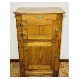 Powell Oak Cabinet, 2 Doors plus Top Storage, 24'