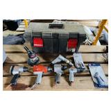 6 Air Tools, 2 Blow Guns, Tool Box, 1/2'