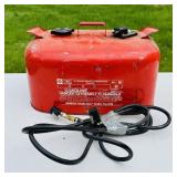 Metal 5 gallon boat Gas Can with hose