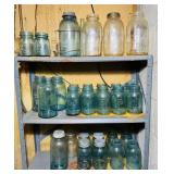 25 Blue Ball Jars, plus Mason, Foster, Atlas, 30