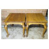 2 Oak Heirloom End Tables, 26' x 22' x 22' h
