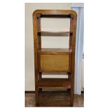 Oak Shelf with 1 Door cabinet, 30'w x 18'd x 6ft h