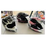 3 Size Medium Motorcycle Helmets