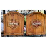 2 Harley Davidson Dart Boards and Cabinets