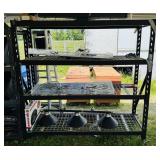 HD Metal Rack, 77"x24"x6ft h, rack only
