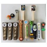 12 Beer Tap Handles, Bells Topabs Oberon Top