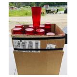 100 Carlisle 6" Red Restaurant Cups, #5216